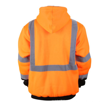 Logotipo personalizado Puffer Workwearwear suéter de segurança capuz de segurança